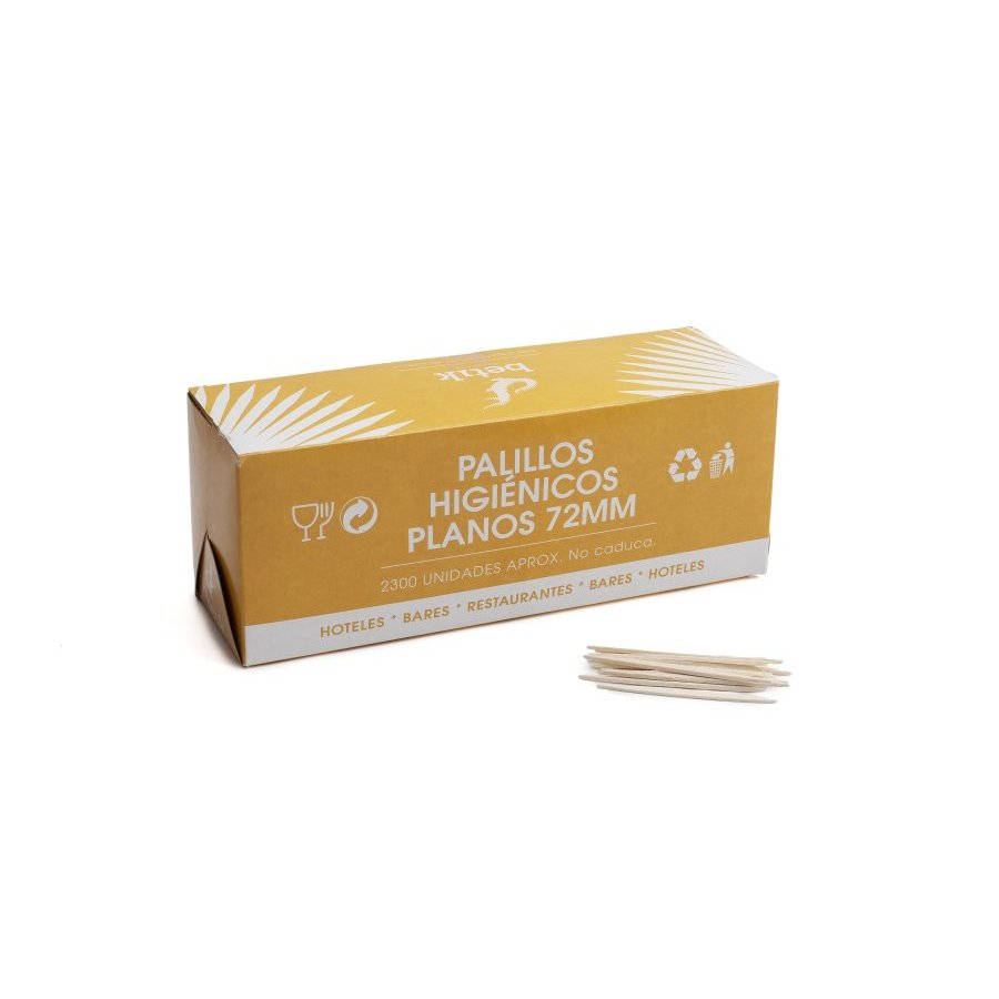 Palillos higiénicos planos BETIK hostelería 2300 uds.