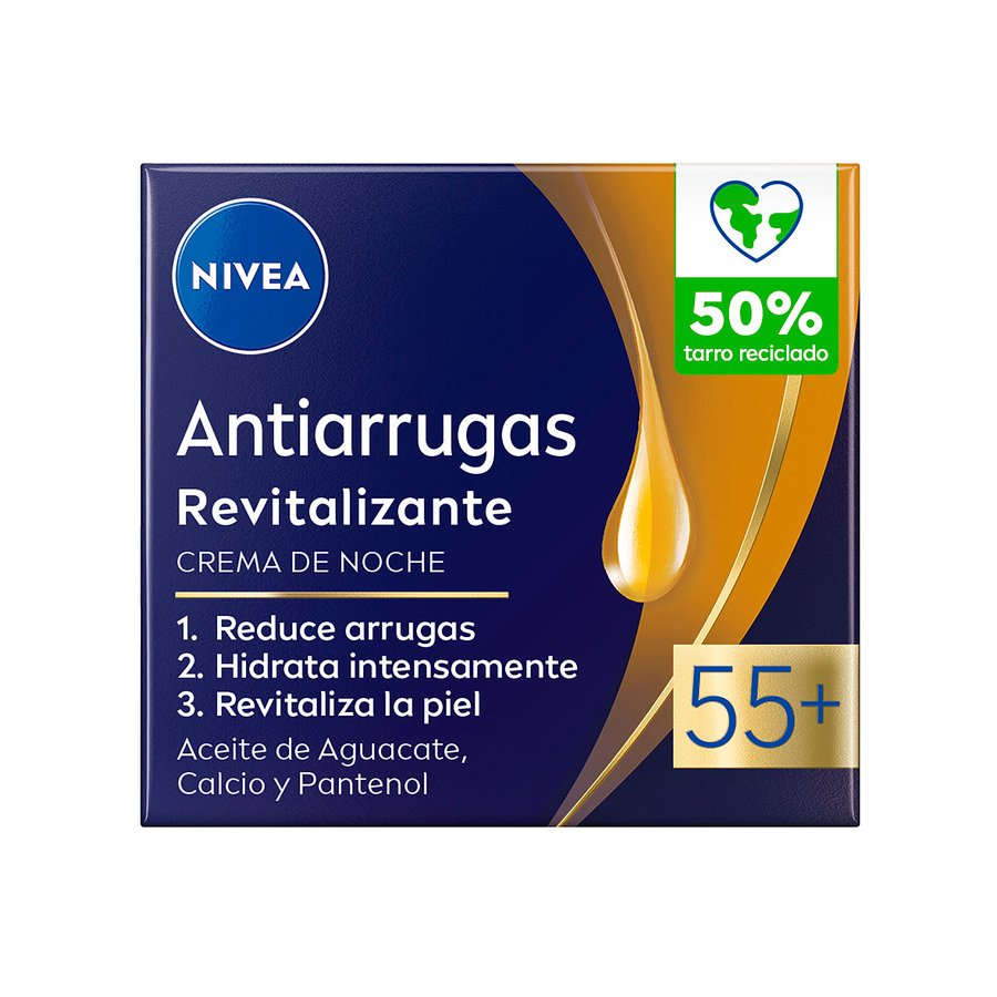 Crema antiarrugas noche NIVEA Revitalizante 55+ 50 ml