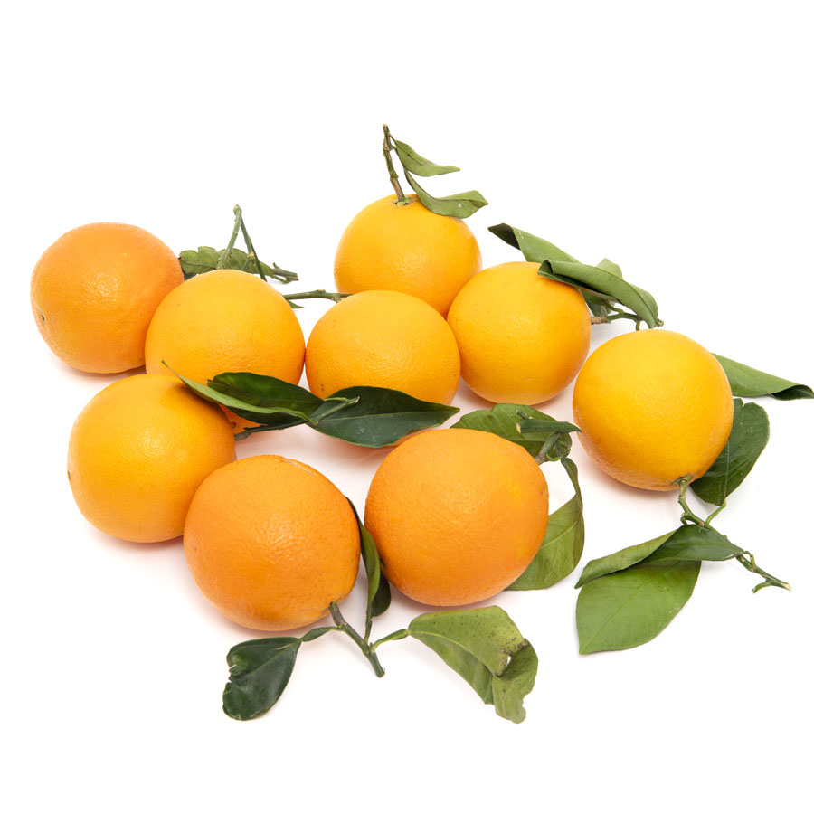 Naranja con hoja categoría 1ª calibre 70/85mm kilo