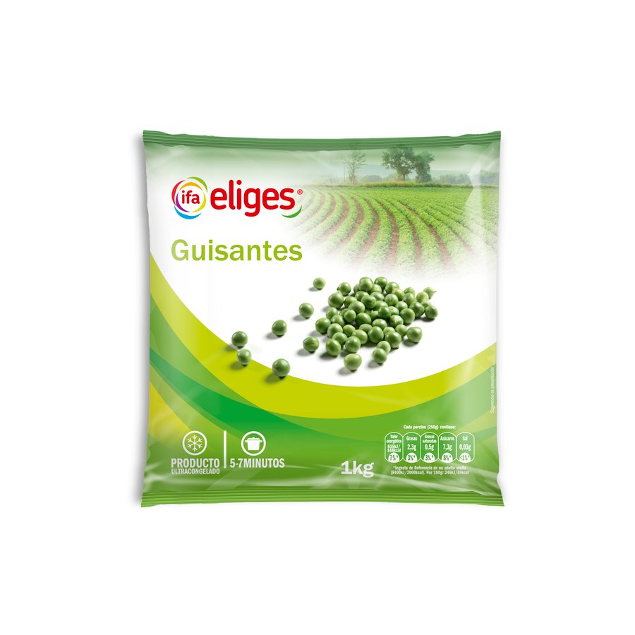 Imagen de Guisantes congelados IFA ELIGES finos bolsa 1 kg