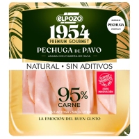 Peituga de pavo ELPOZO 1954 asada natural sen aditivos liscos 120 g