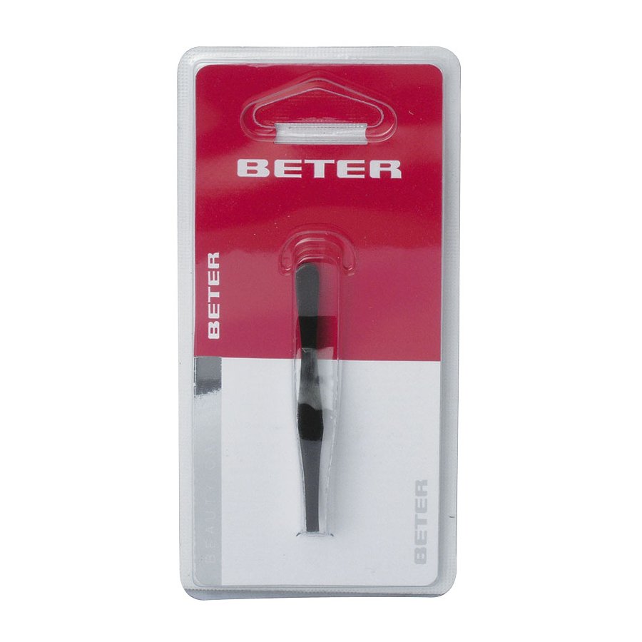 Pinza negra recta pavón 7,5 cm BETER