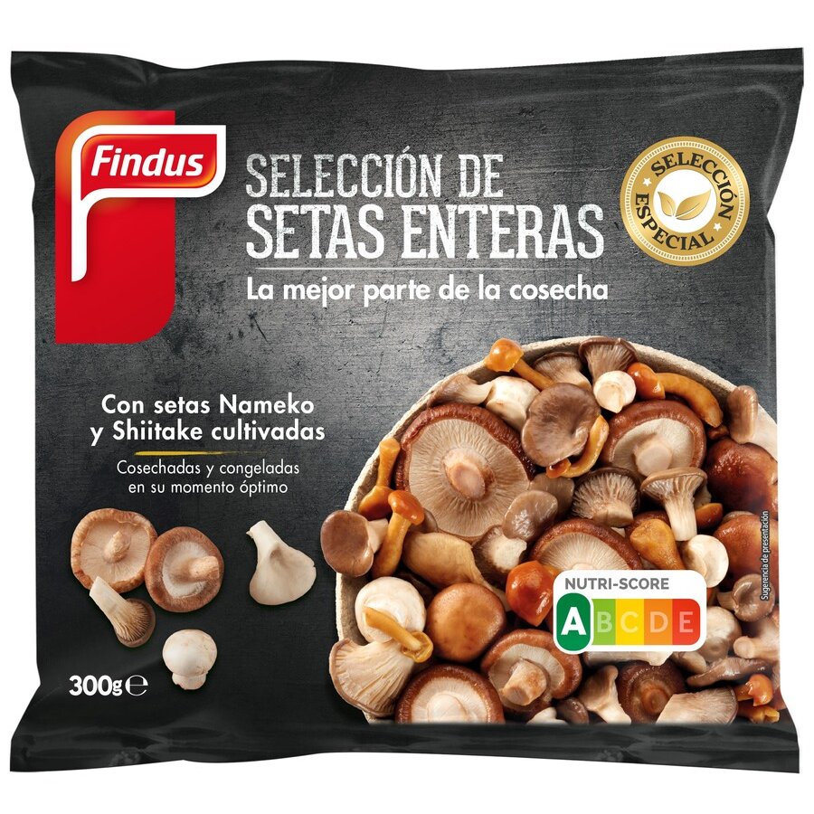 Selección de setas enteras congeladas FINDUS 300 g