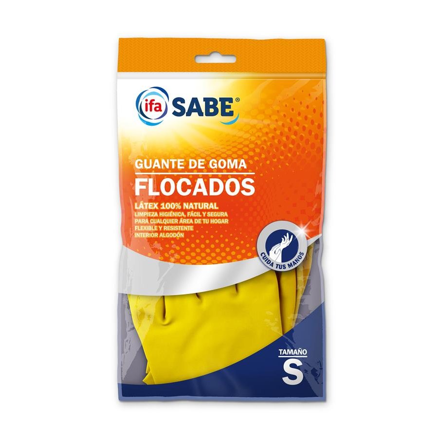 Guantes goma flocados IFA SABE talla pequeña