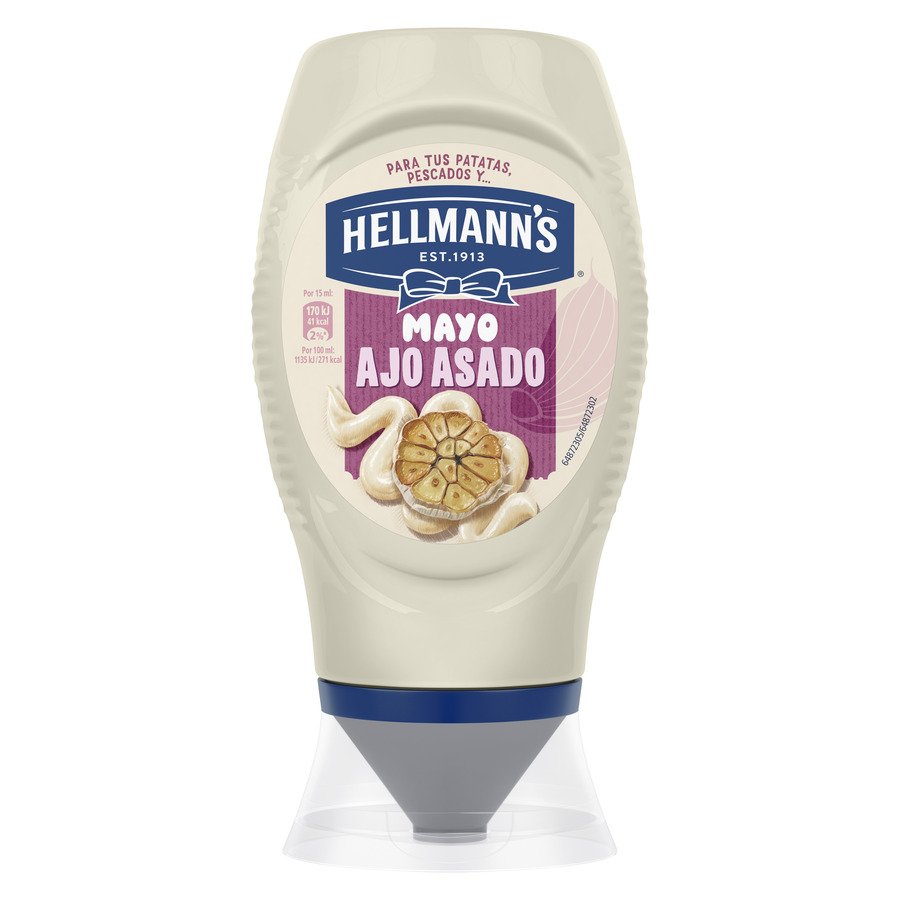 Salsa mayo HELLMANN'S ajo asado 250 ml