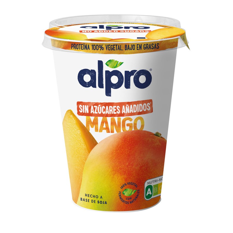Preparado de soja ALPRO mango sin azúcar 400 g