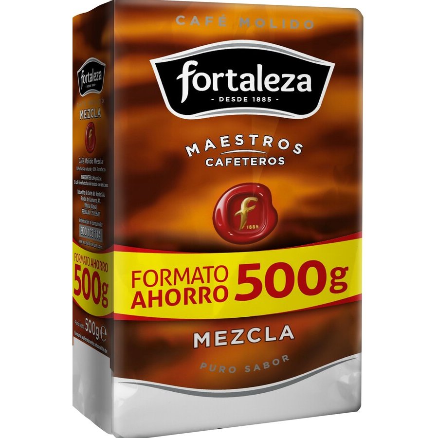 Café molido mezcla FORTALEZA paquete 500 g