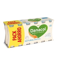 Leche fermentada líquida DANACOL DANONE natural pack 12x100 g