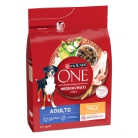 Alimento para can med/max PURINA ONE polo 2,5 kg
