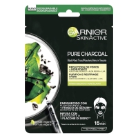 Mascarilla de tecido GARNIER Pure charcoal 15 unidades