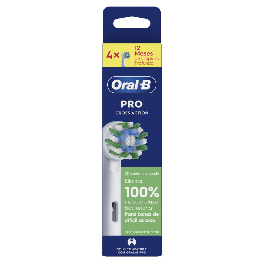 Recambio cepillo eléctrico ORAL-B 4 unidades cross action