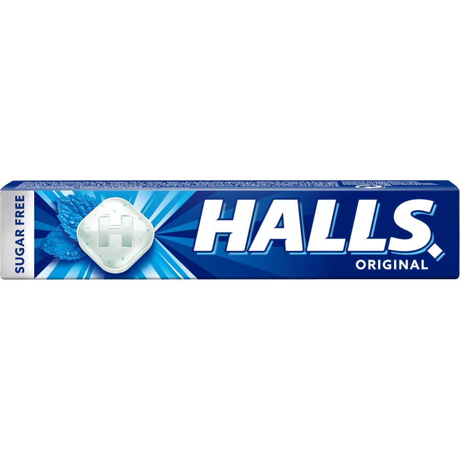 Caramelos HALLS Original sin azúcar unitario 32 g
