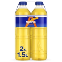 Bebida refrescante AQUARIUS naranja botella pack 2x1,5 l
