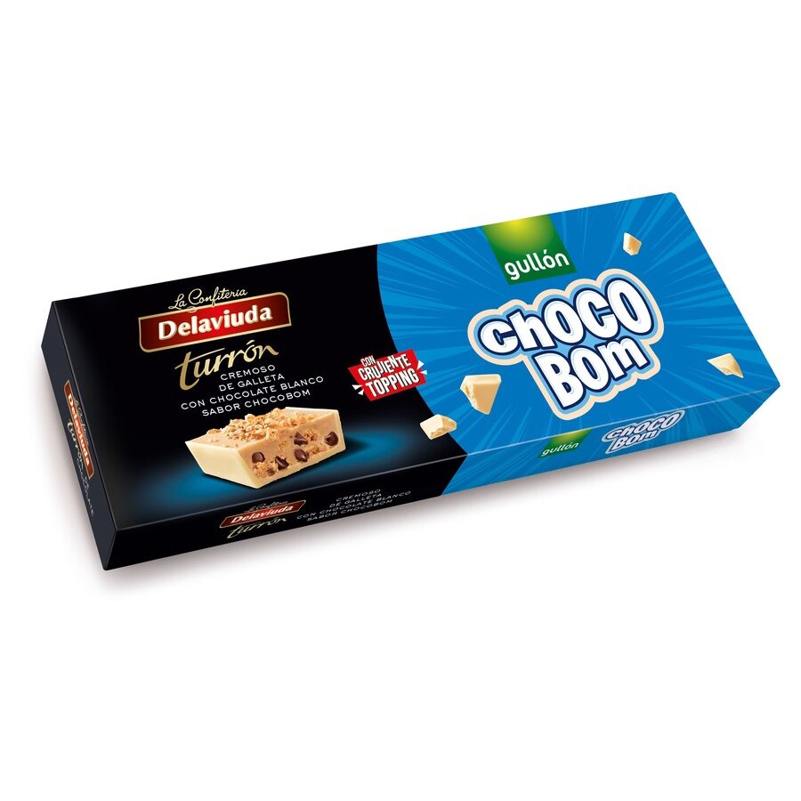 Turrón galleta DELAVIUDA gullón chocobon 150 g