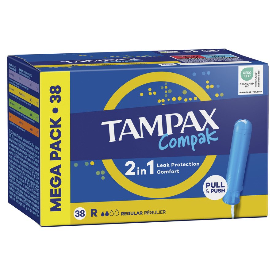 Tampones TAMPAX Compak Regular 38 unidades