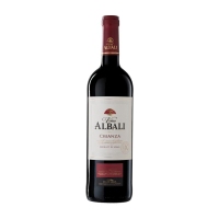 Viño tinto D.O.Valdepeñas VIÑA ALBALI araúxa Crianza botella 75 cl