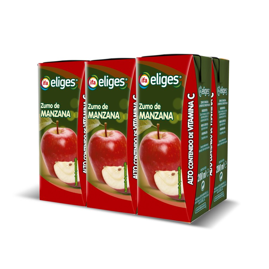 Zumo manzana IFA ELIGES 6x200 ml