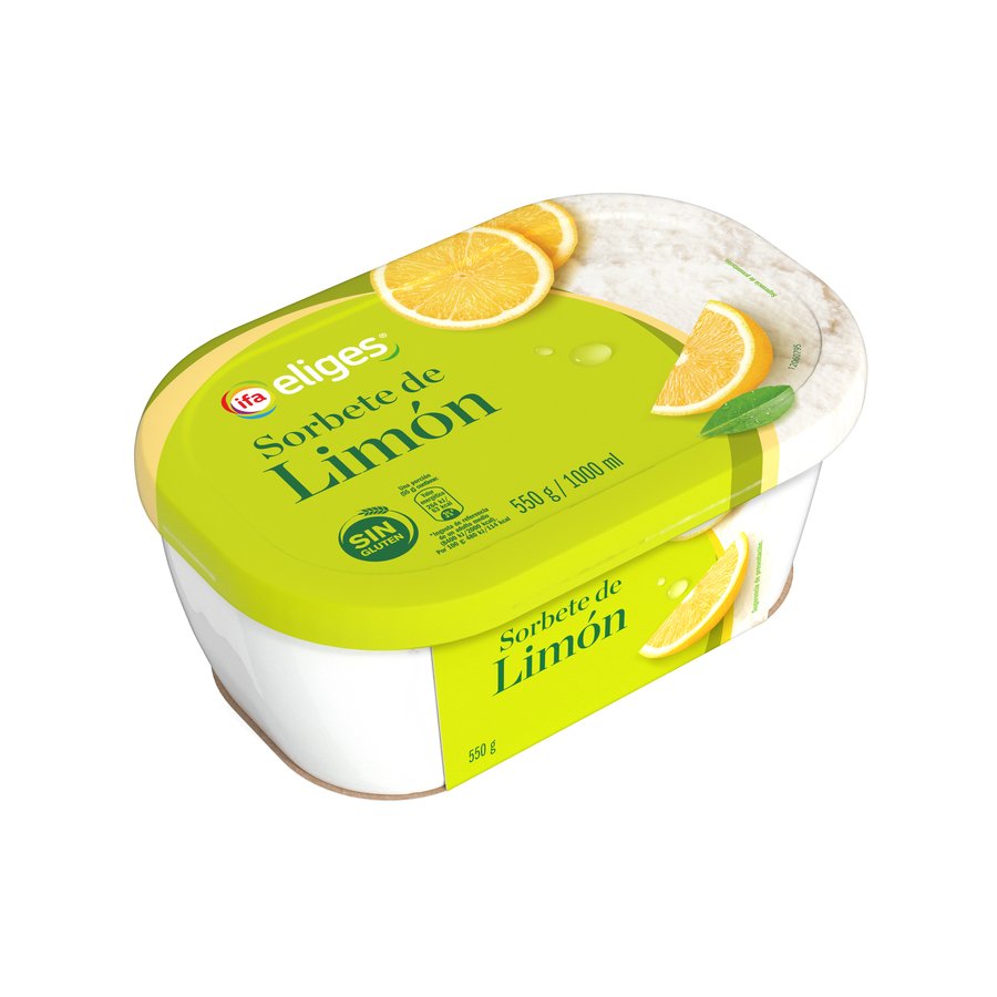Helado sorbete limón IFA ELIGES tarrina 550 g