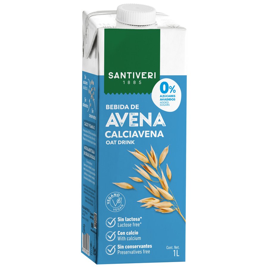 Bebida de avena SANTIVERI calciavena brik 1 l