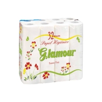 Papel hixiénico GLAMOUR 2 capas 32 rolos
