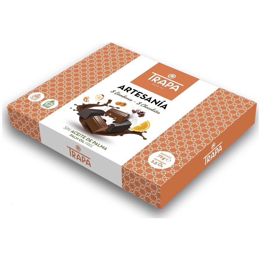 Bombones TRAPA Artesanía sin palma estuche 72 g