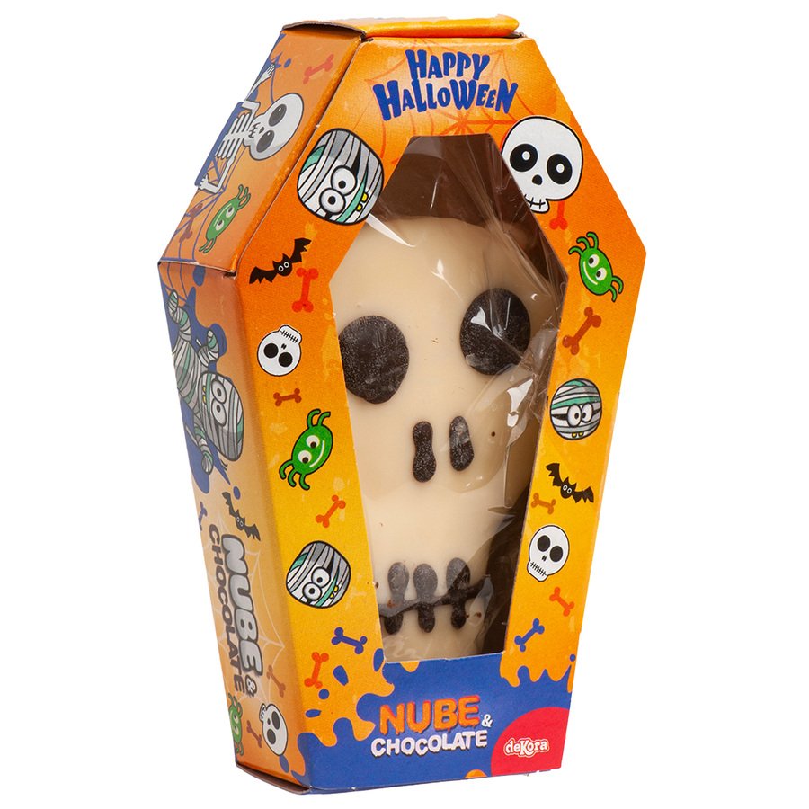 Nube chocolate ataúd momia y calavera DEKORA 30G