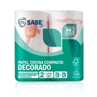 Papel cocina decorado IFA SABE compacto 2=4 2 capas