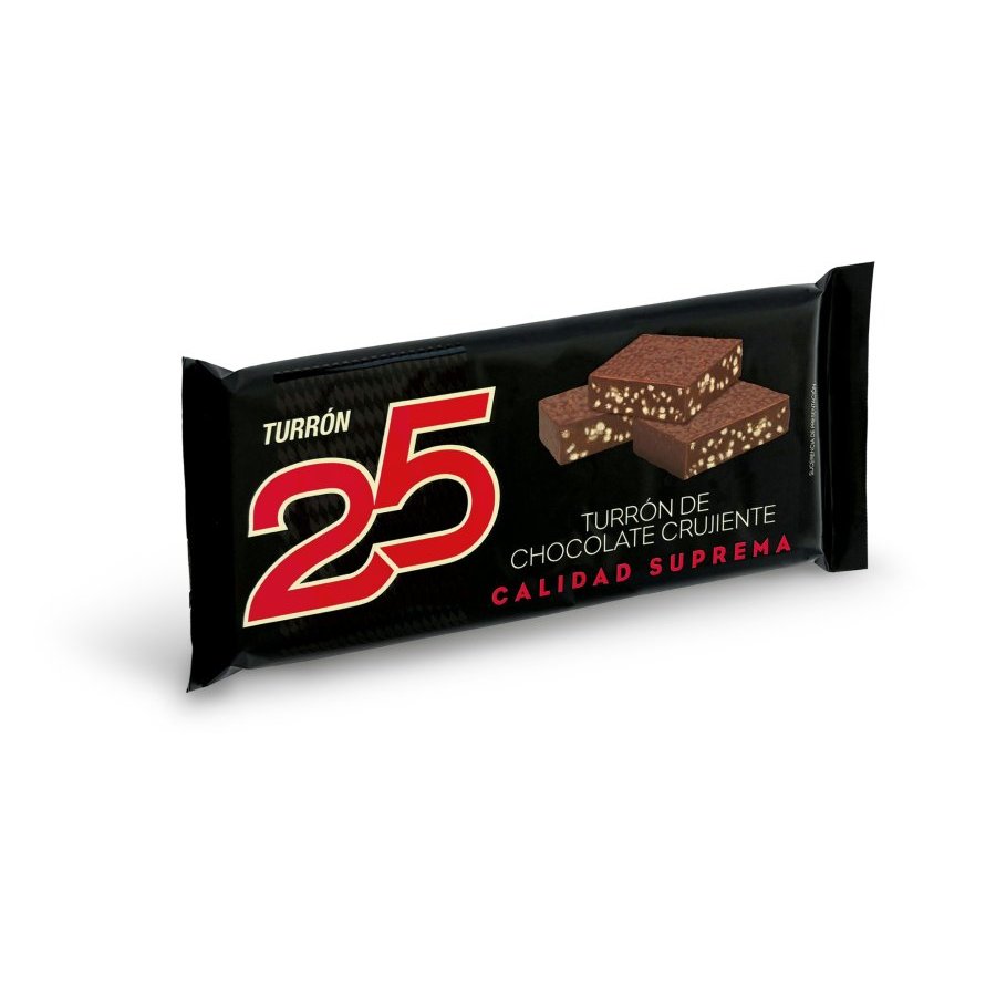 Turrón chocolate crujiente 25 Suprema 150 g