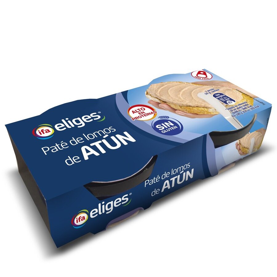Paté de lomos de atún IFA ELIGES 2X78 g