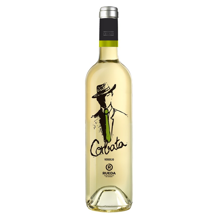 Vino blanco D.O.Rueda CORBATA verdejo botella 75 cl