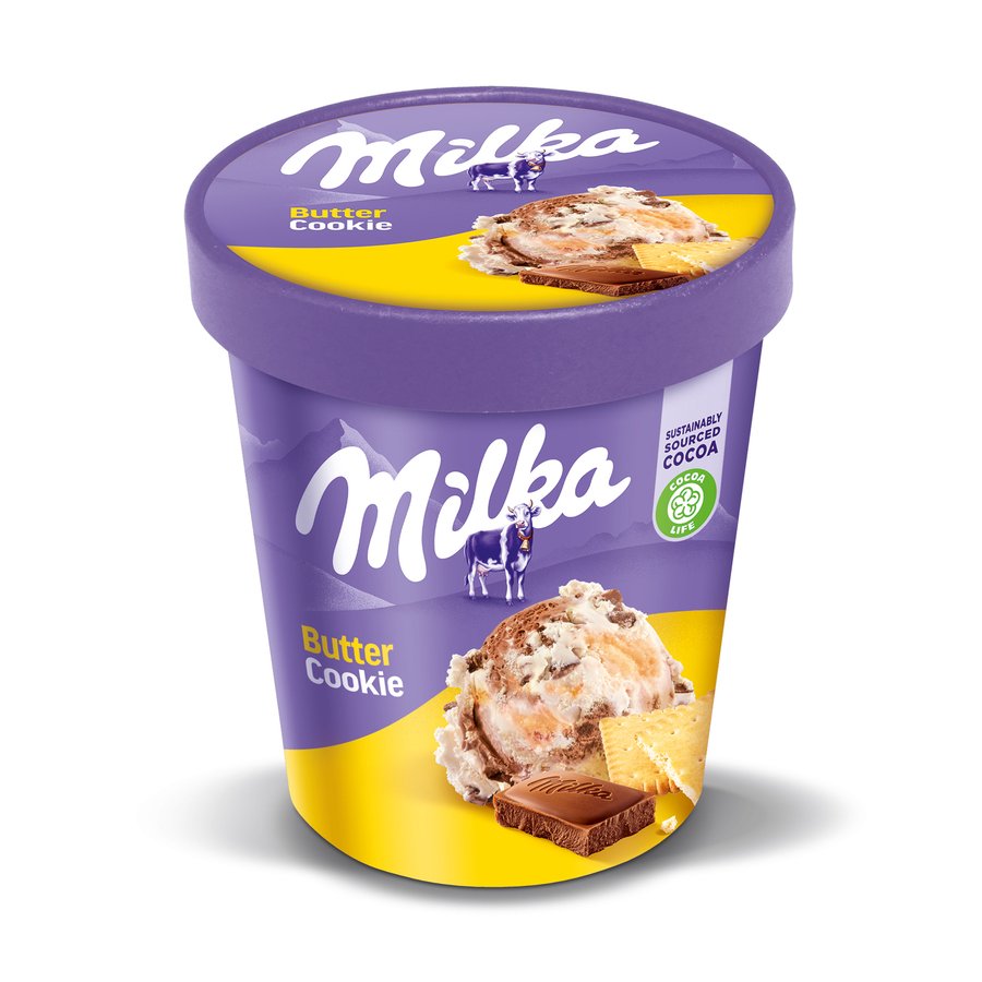 Helado MILKA Butter Cookie tarrina 303 g