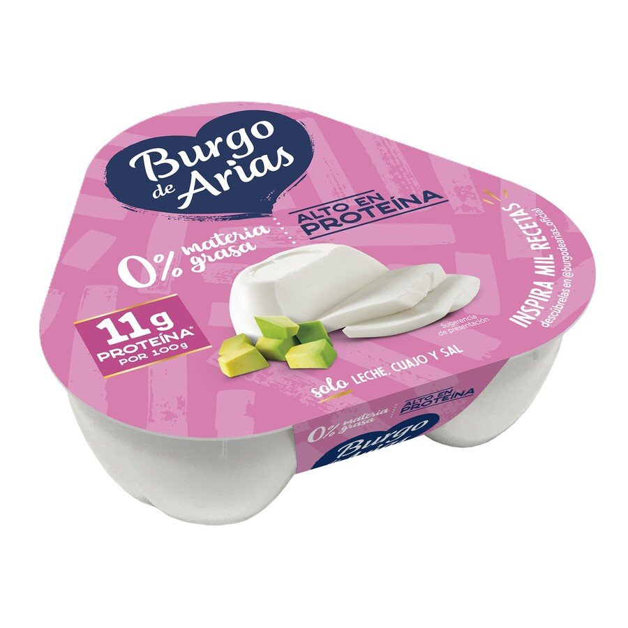 Queso BURGO DE ARIAS mini 0% pack 3x72 g