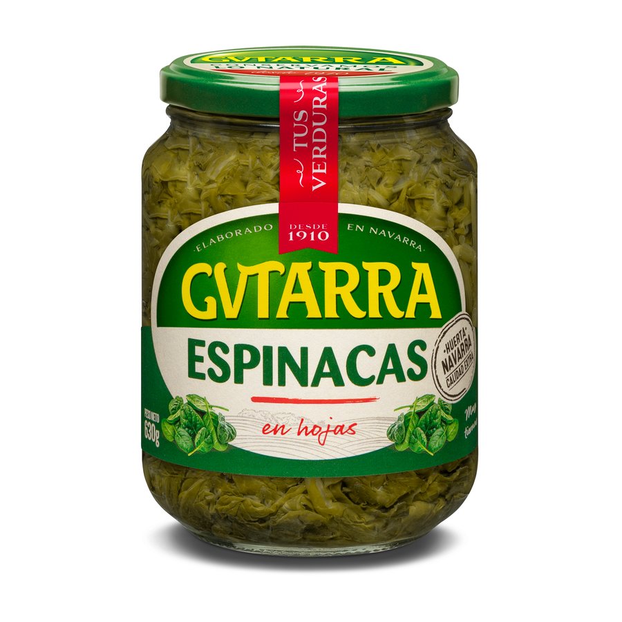 Espinacas GUTARRA frasco 425 g pne.