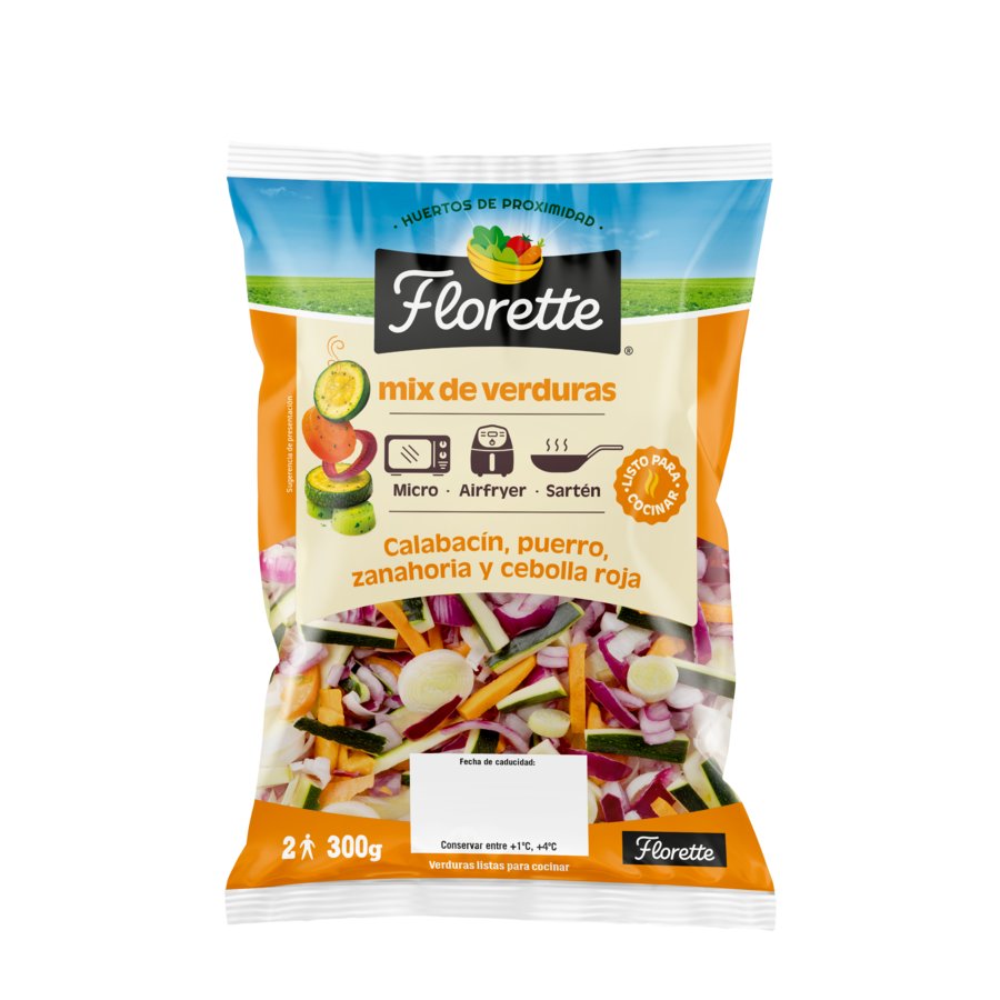Ensalada mix verduras calabacín FLORETTE bolsa 300 g