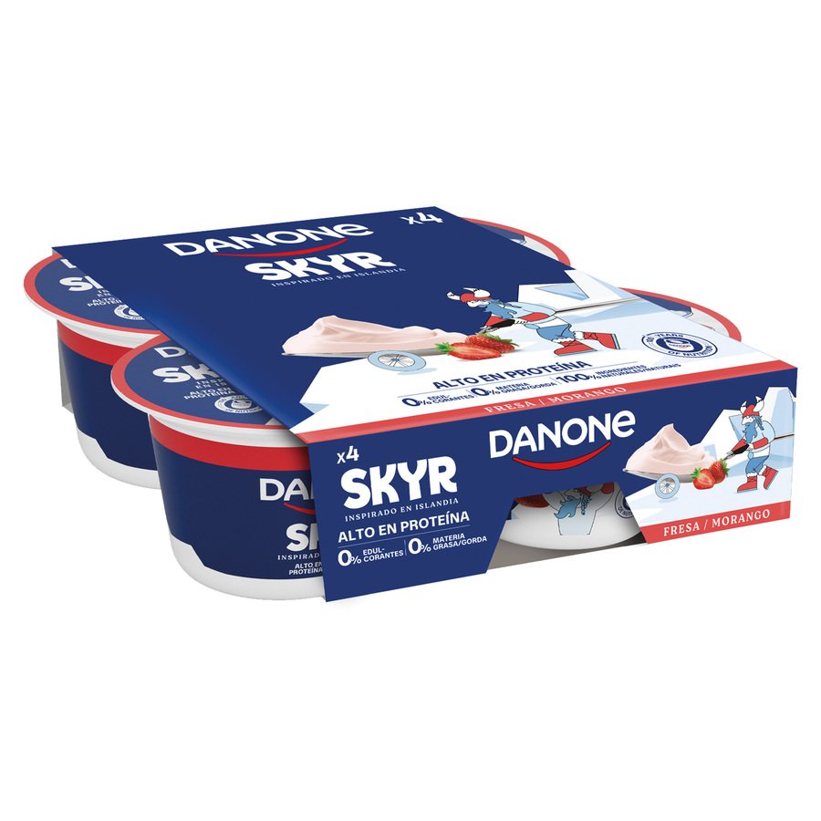Skyr DANONE fresa 4 x 100 g
