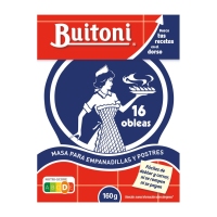 Masa refrixerada para empanadillas BUITONI 16 obleas 160 g