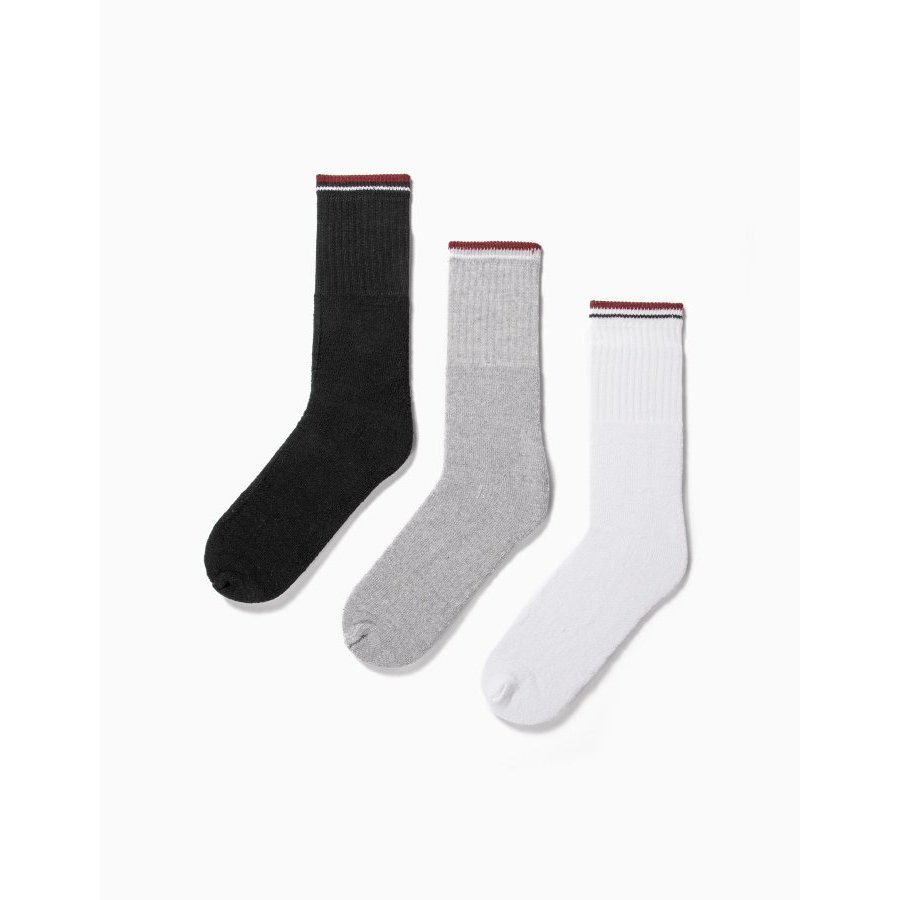 Pack 3 calcetines deporte negro talla 43-46