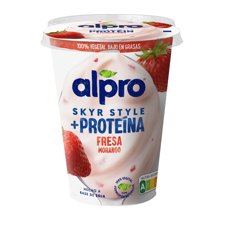 Preparado de soja ALPRO Skyr +Protein fresa 400 g