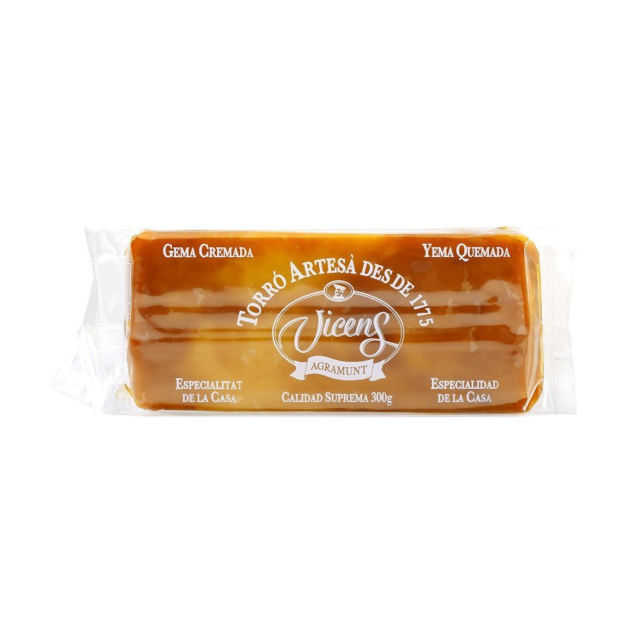 Turrón VICENS artesano yema quemada 300 g
