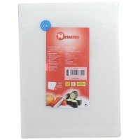 Tabla polietileno 20 mm 38x28x2 cm blanca