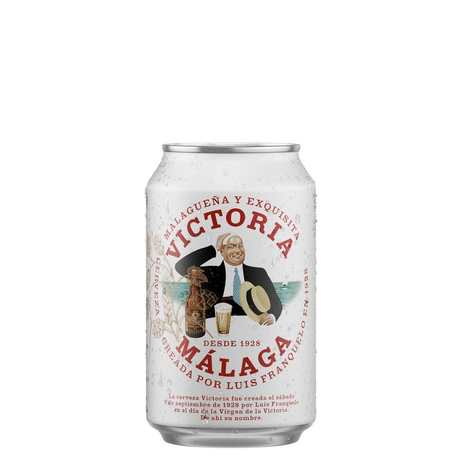 Cerveza VICTORIA Málaga lata 33 cl