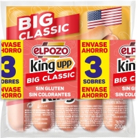 Salchichas ELPOZO big classic king upp pack 3x200 g