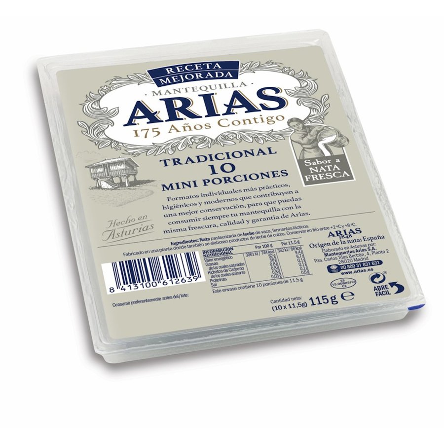 Imagen de Mantequilla ARIAS 10 pastillas x  11,5 g