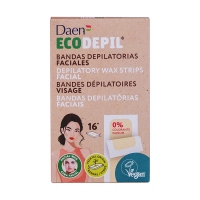 Bandas cera depilación facial DAEN Ecodepil 16 unidades