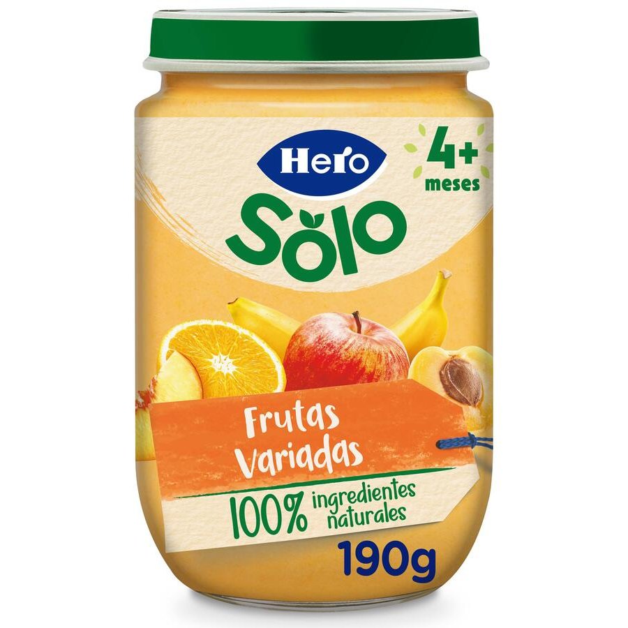 Alimento infantil HERO SOLO frutas variadas 190 g