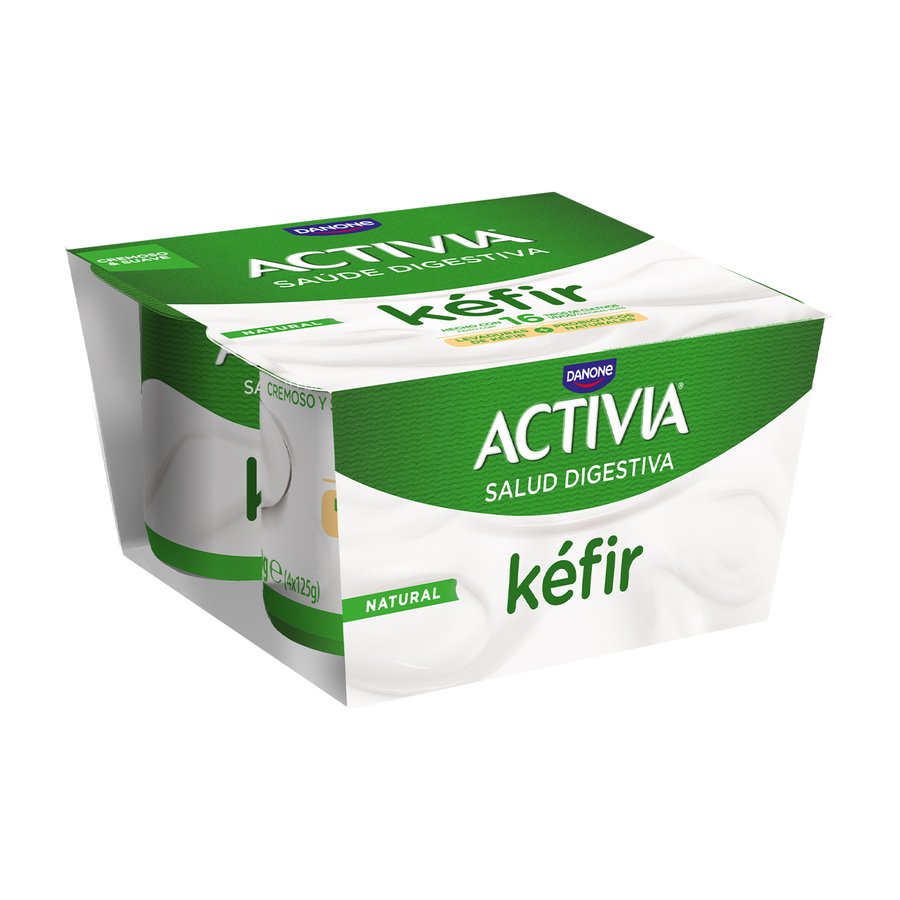 Imagen de Kefir ACTIVIA DANONE natural 4x125 g