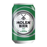 Cerveza rubia MOLEN BIER lata 33 cl