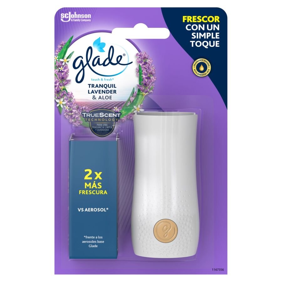 Ambientador GLADE Touch&Fresh lavanda aparato