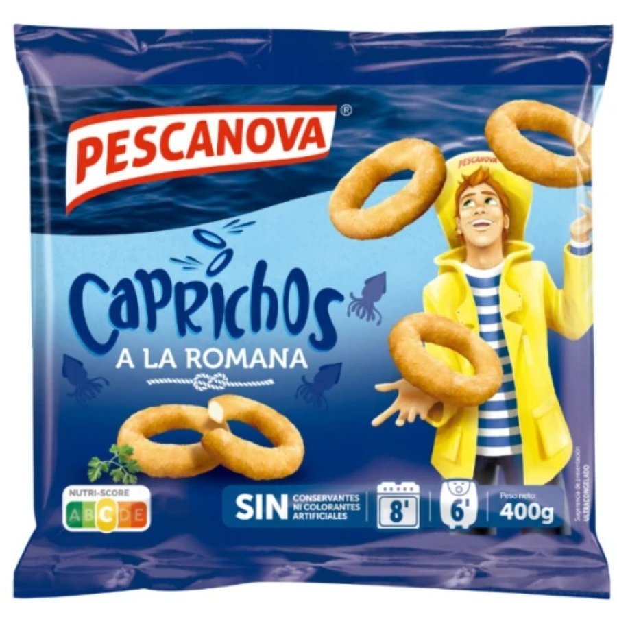Caprichos de mar a la romana congeladados PESCANOVA 400 g