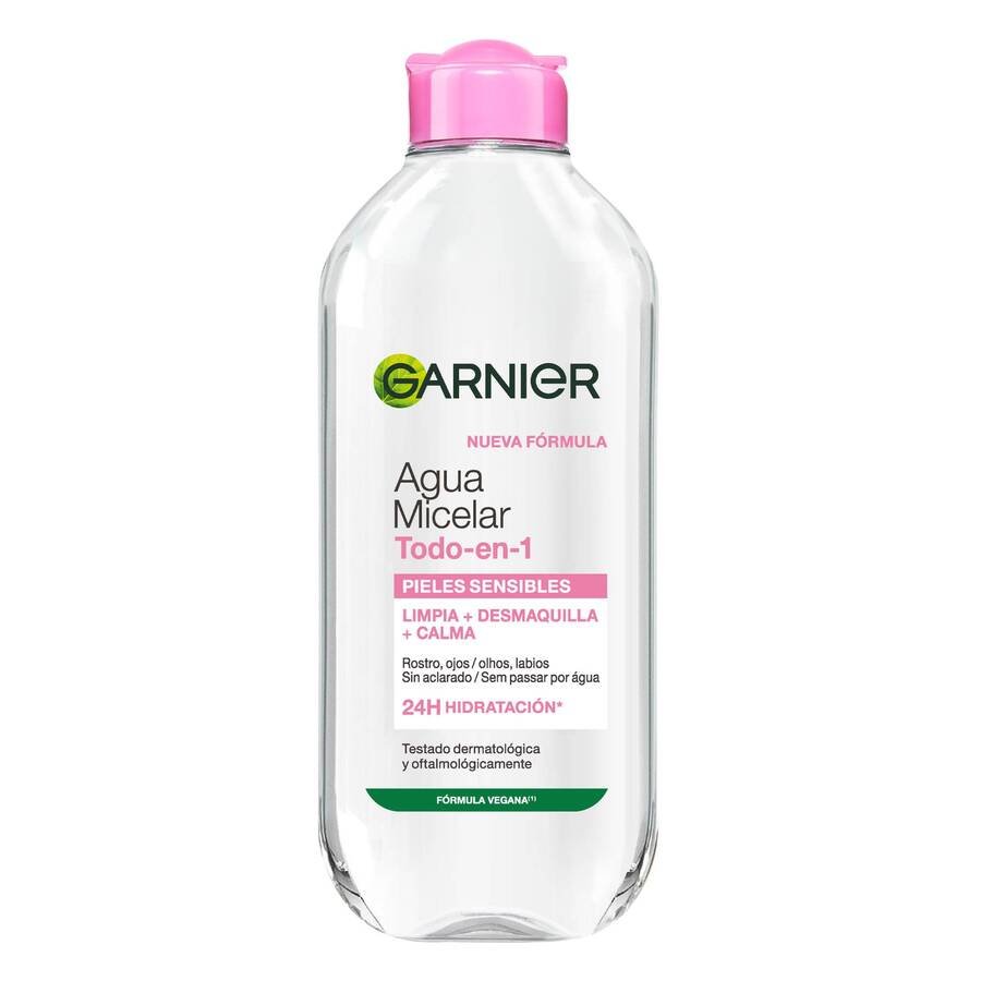 Agua micelar GARNIER todo en 1 400 ml